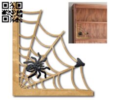 Spider halloween E0012068 file cdr and dxf free vector download for laser cut