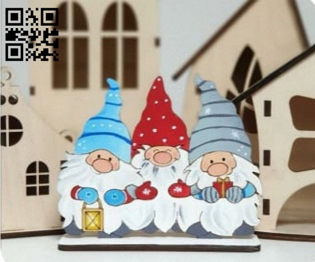 Three dwarfs E0012238 file cdr and dxf free vector download for laser cut