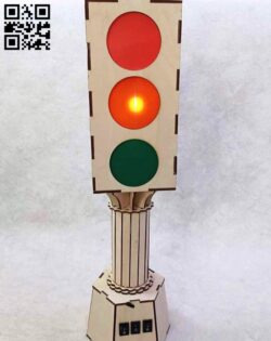 Traffic light E0012175 file cdr and dxf free vector download for laser cut