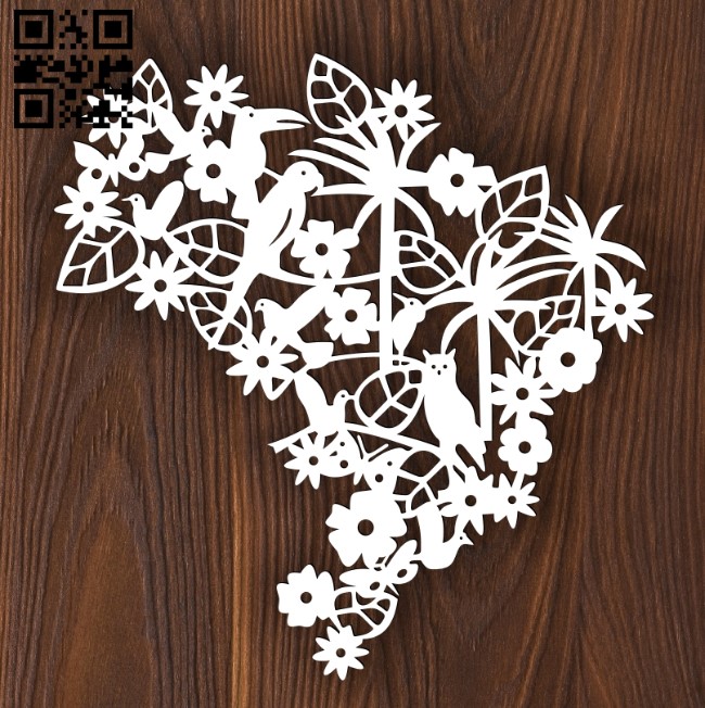 Birds E0012468 file cdr and dxf free vector download for laser cut