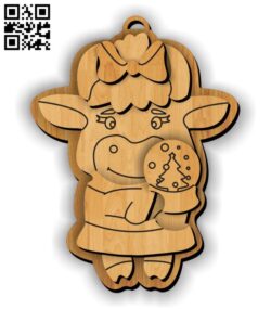 Bull keychain E0012343 file cdr and dxf free vector download for laser cut