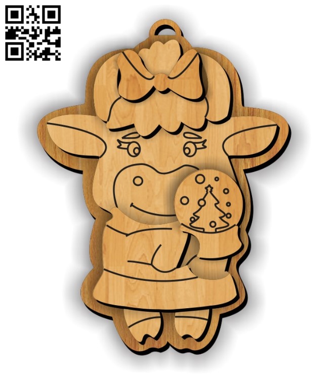 Bull keychain E0012343 file cdr and dxf free vector download for laser cut