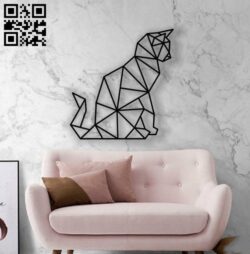 Cat Mural E0012451 file cdr and dxf free vector download for laser cut plasma