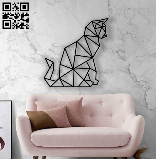 Cat Mural E0012451 file cdr and dxf free vector download for laser cut plasma