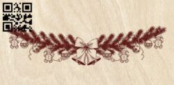 Christmas decorations E0012298 file cdr and dxf free vector download for laser engraving machines
