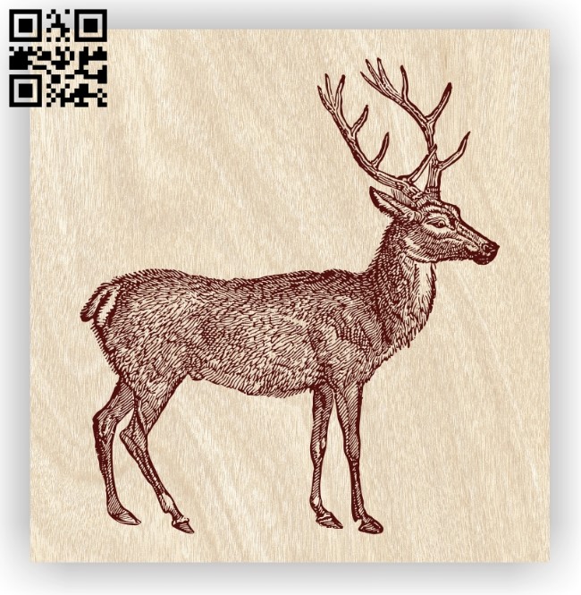 Deer E0012372 file cdr and dxf free vector download for laser engraving machines
