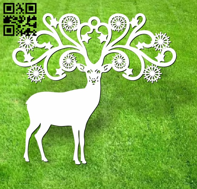 Deer E0012523 file cdr and dxf free vector download for laser cut