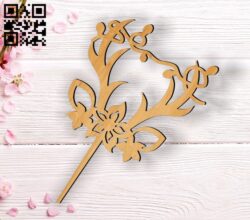 Deer topper E0012390 file cdr and dxf free vector download for laser cut