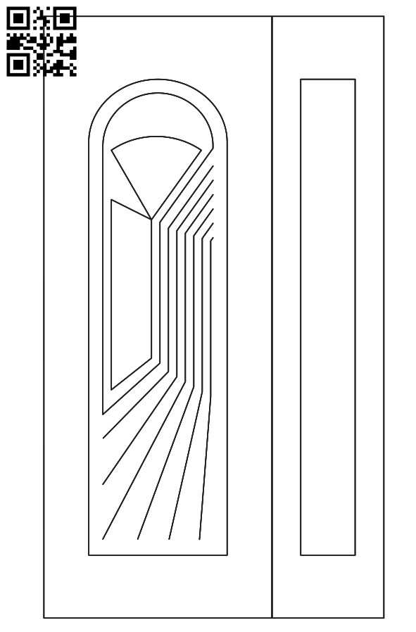 Design pattern door E0012284 file cdr and dxf free vector download for laser cut cnc