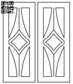 Design pattern door E0012285 file cdr and dxf free vector download for laser cut cnc