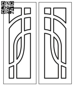 Design pattern door E0012288 file cdr and dxf free vector download for laser cut cnc