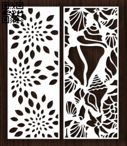 Design pattern screen panel E0012392 file cdr and dxf free vector download for laser cut cnc