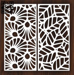 Design pattern screen panel E0012396 file cdr and dxf free vector download for laser cut cnc