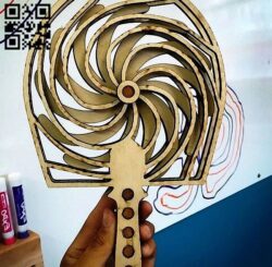 Fan spinning E0012531 file cdr and dxf free rvector download for laser cut