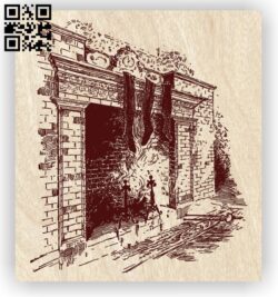Fire place E0012366 file cdr and dxf free vector download for laser engraving machines