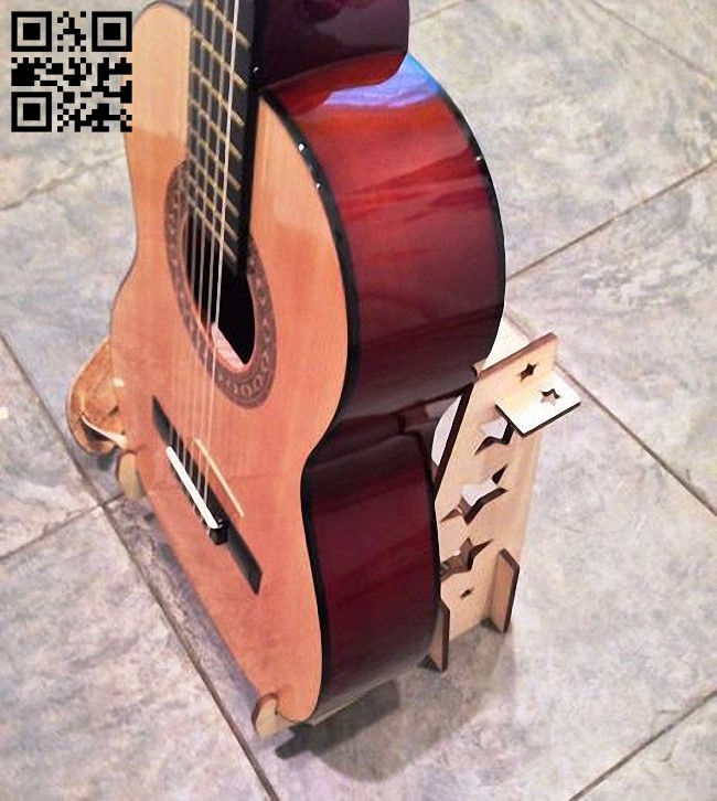 Guitar Stand E0012357 file cdr and dxf free vector download for laser cut