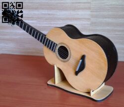 Guitar box E0012321 file cdr and dxf free vector download for laser cut