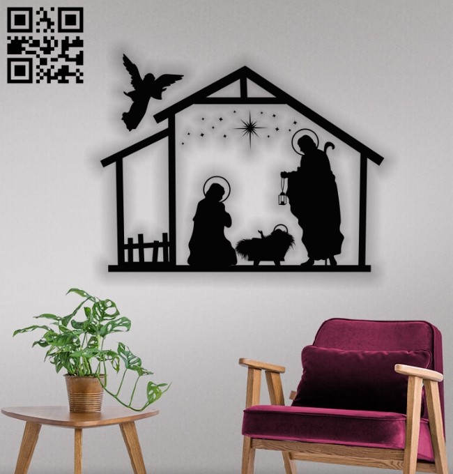 Holy family E0012338 file cdr and dxf free vector download for laser engraving machines