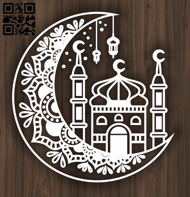 Download Islamic art E0012512 file cdr and dxf free vector download for laser cut - Download Free Vector