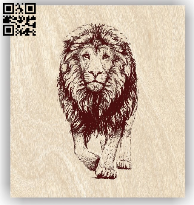 Lion E0012552 file cdr and dxf free vector download for laser engraving machines