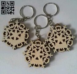 New Year Keychains E0012496 file cdr and dxf free vector download for laser cut