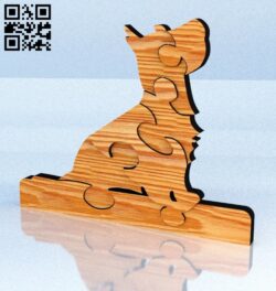 Puzzle Dog E0012278 file cdr and dxf free vector download for laser cut
