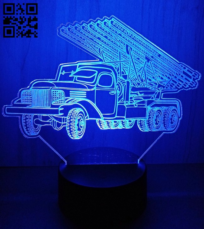 Rocket truck E0012458 file cdr and dxf free vector download for laser engraving machines