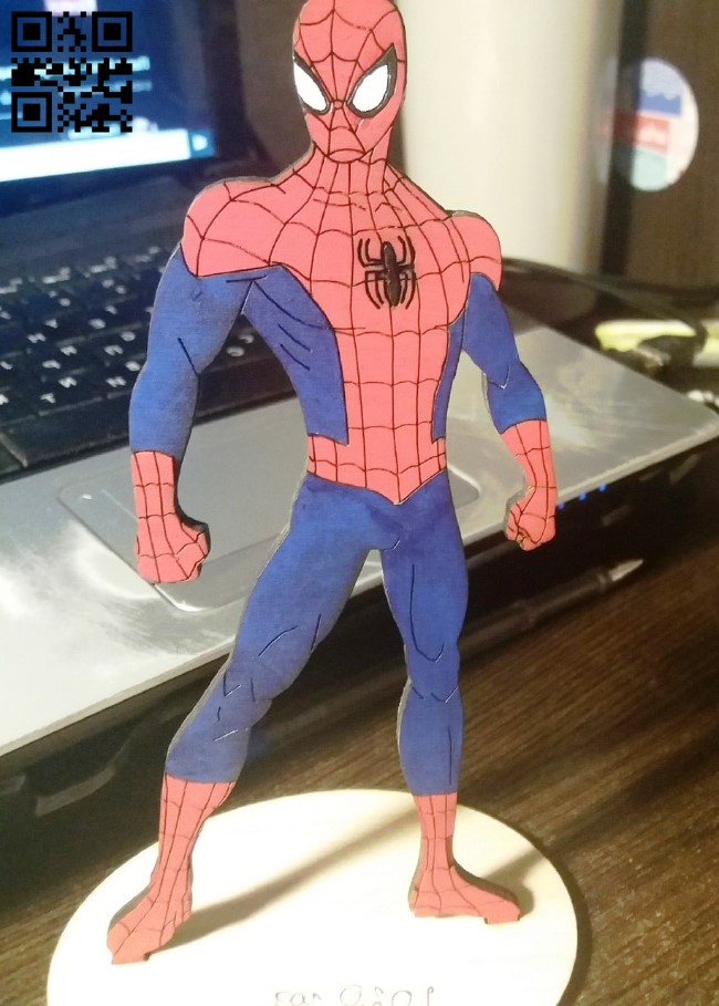 Spiderman E0012493 file cdr and dxf free vector download for laser cut