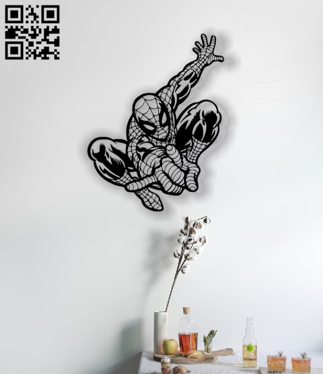 Spiderman panel E0012541 file cdr and dxf free vector download for laser cut plasma