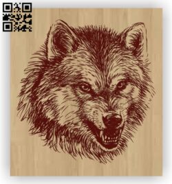 Wolf E0012418 file cdr and dxf free vector download for laser engraving machines