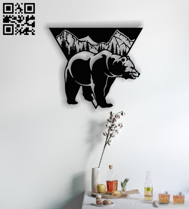 Bear E0012690 file cdr and dxf free vector download for laser cut plasma