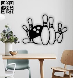 Bowling Panel E0012934 file cdr and dxf free vector download for laser cut plasma