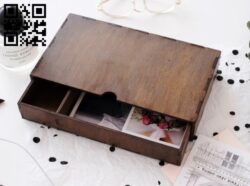 Box E0012889 file cdr and dxf free vector download for laser cut