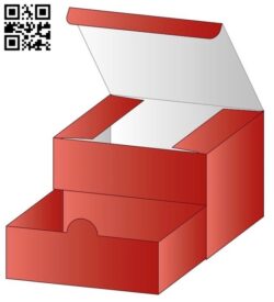 Box with drawer E0012695 file cdr and dxf free vector download for laser cut