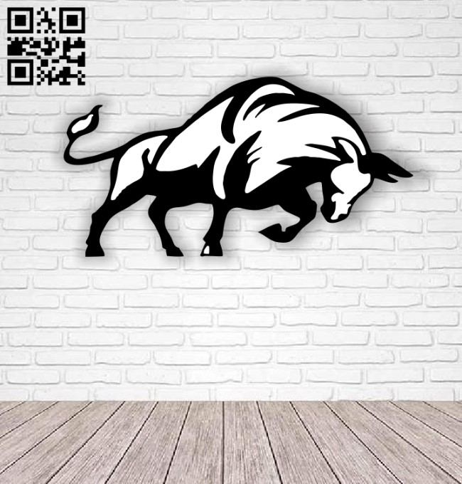 Bull E0012786 file cdr and dxf free vector download for laser cut plasma