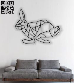 Bunny mural E0012839 file cdr and dxf free vector download for laser cut