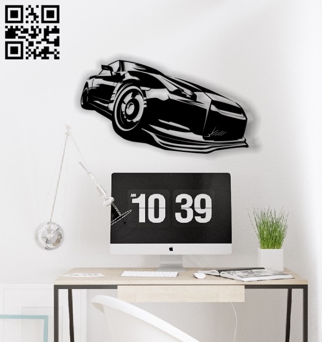 Car E0012662 file cdr and dxf free vector download for laser cut plasma