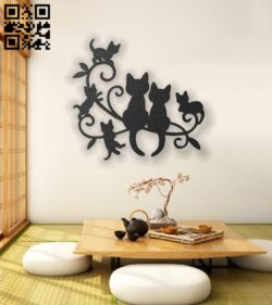 Cats panel E0012858 file cdr and dxf free vector download for laser cut plasma