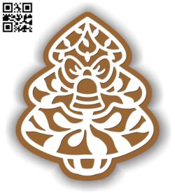 Christmas gingerbread E0012591 file cdr and dxf free vector download for laser cut