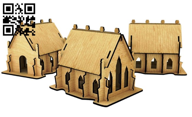 Church E0012753 file cdr and dxf free vector download for laser cut