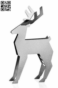 Deer E0012755 file cdr and dxf free vector download for laser cut plasma