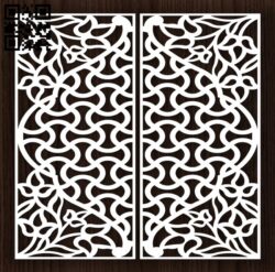 Design pattern door E0012909 file cdr and dxf free vector download for laser cut cnc