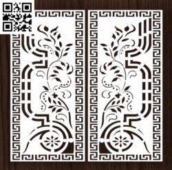 Design pattern door E0012911 file cdr and dxf free vector download for laser cut cnc