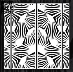 Design pattern screen panel E0012713 file cdr and dxf free vector download for laser cut cnc