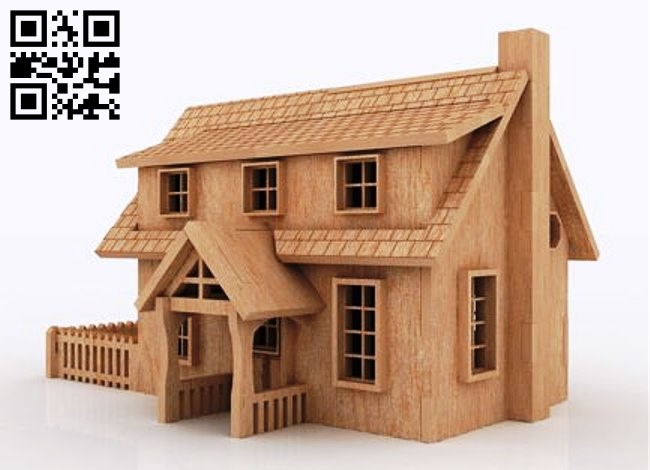 Doll house E0012686 file cdr and dxf free vector download for laser cut