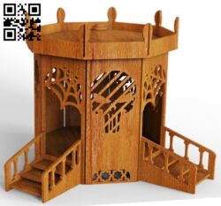 Doll house E0012883 file cdr and dxf free vector download for laser cut