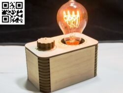 Edison lamp E0012847 file cdr and dxf free vector download for laser cut