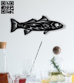 Fish panel E0012857 file cdr and dxf free vector download for laser cut plasma