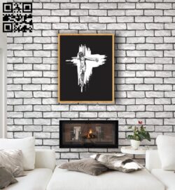 God with the cross E0012678 file cdr and dxf free vector download for laser engraving machines