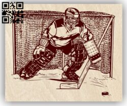 Hockey E0012830 file cdr and dxf free vector download for laser engraving machines